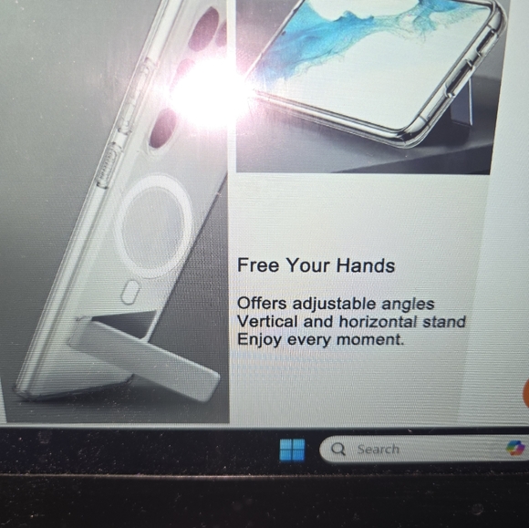 Clear Magnetic Phone CASE with kickstand for Samsung Galaxy S24 PLUS NEW - Picture 5 of 7